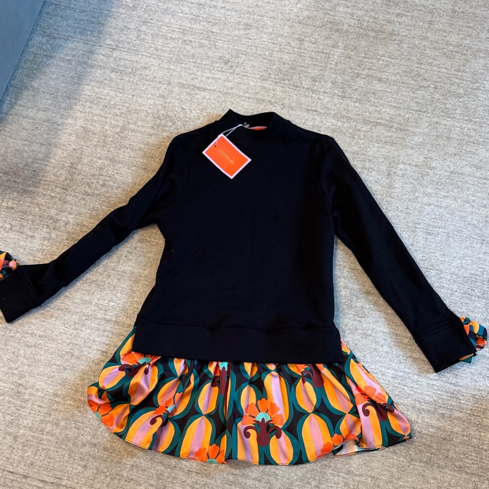 LA DoubleJ Black Sporty Mini Dress